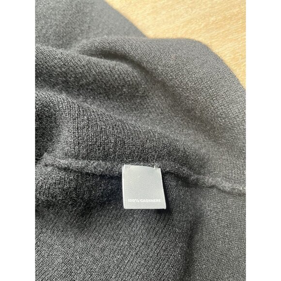 Neiman Marcus NWT Cashmere Collection Cashmere Peplum Sweater Black Medium - Picture 9 of 11